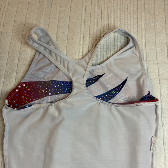 GK Elite SIMONE BILES " Wild Patriot" Gymnastics Leotard AM Adult Medium - Picture 13 of 13